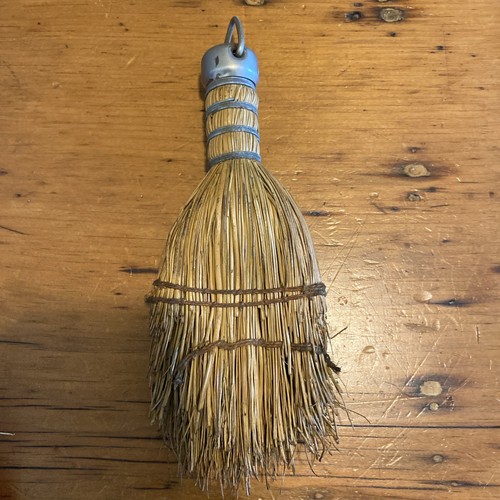 Whisk Broom Vintage Wire Wrap Handle Hand Broom Austria Farmhouse Rustic