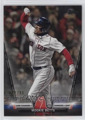 2018 Topps Update Salute Game Changers Black 161/299 Mookie Betts #S-40 1c0s