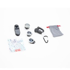 Juego de caja de fotografía móvil Olloclip para iPhone X, lente negra/clip negro #2001145