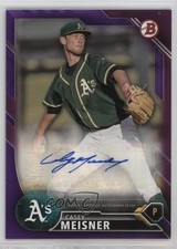 2016 Bowman Retail Prospect Auto Purple 106/250 Casey Meisner #PA-CM Auto 7eo