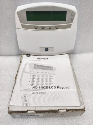 GE Interlogix NetworX NX-1192E LCD Keypad Security Alarm Keypad w/ Manual