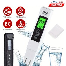 3 in 1 Digital Salinity PH Tester Water Quality Monitor Meter For Drinking Water