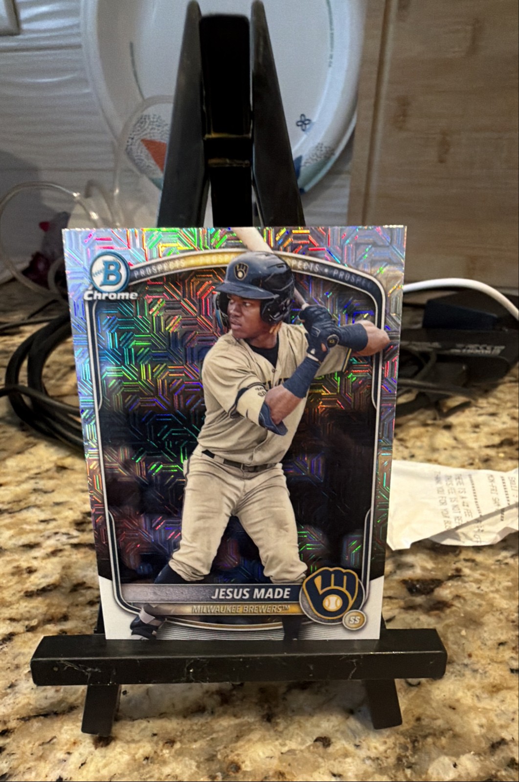 2025 Bowman - Chrome Prospects Jesus Made #BCP-50 Mojo Refractor (RC)