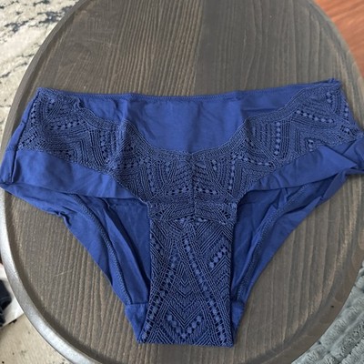 Underclub Celine Lounge Hipster ~ ~ Lace~ New ~ Size small ~ Navy Blue