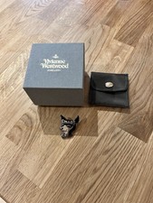 Vivienne Westwood Bambi Tie Pin with Original Pouch and Box Excellent Condition