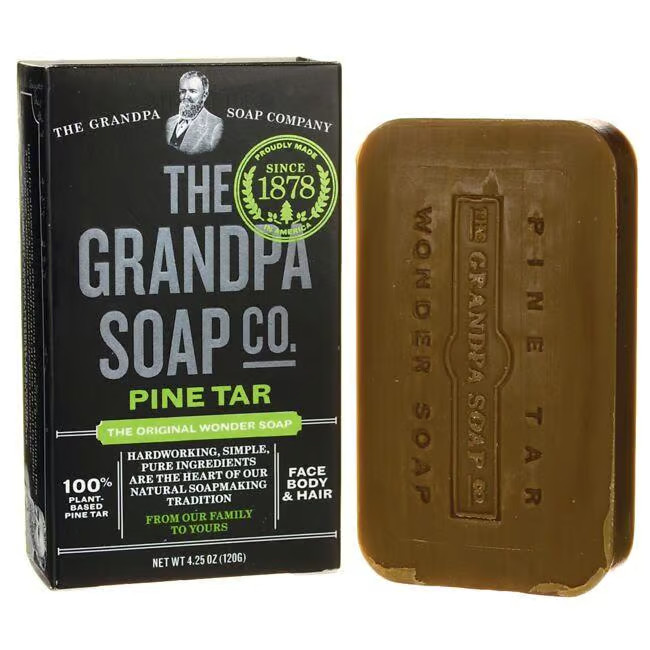 Сосновое дегтярное мыло Grandpa Soap Co., 100% Сос деготь на растительной основе, 4,25 унции