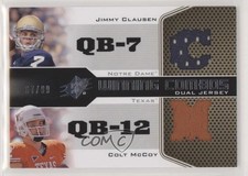 2010 SPx Winning Combos Dual Jerseys 67/99 Colt McCoy Jimmy Clausen #WC-CM b6s