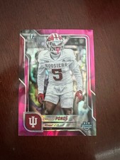 2025 Bowman University Chrome - D'Angelo Ponds #104 Pink Lava Refractor 