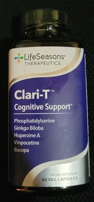 Life Seasons Clari-T Cognitive Support Capsule - 60 Count Exp. 10/28 Fast Ship
