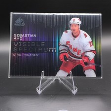 Upper Deck SP Game Used Visible Spectrum Sebastian Aho VS-13 Hurricanes