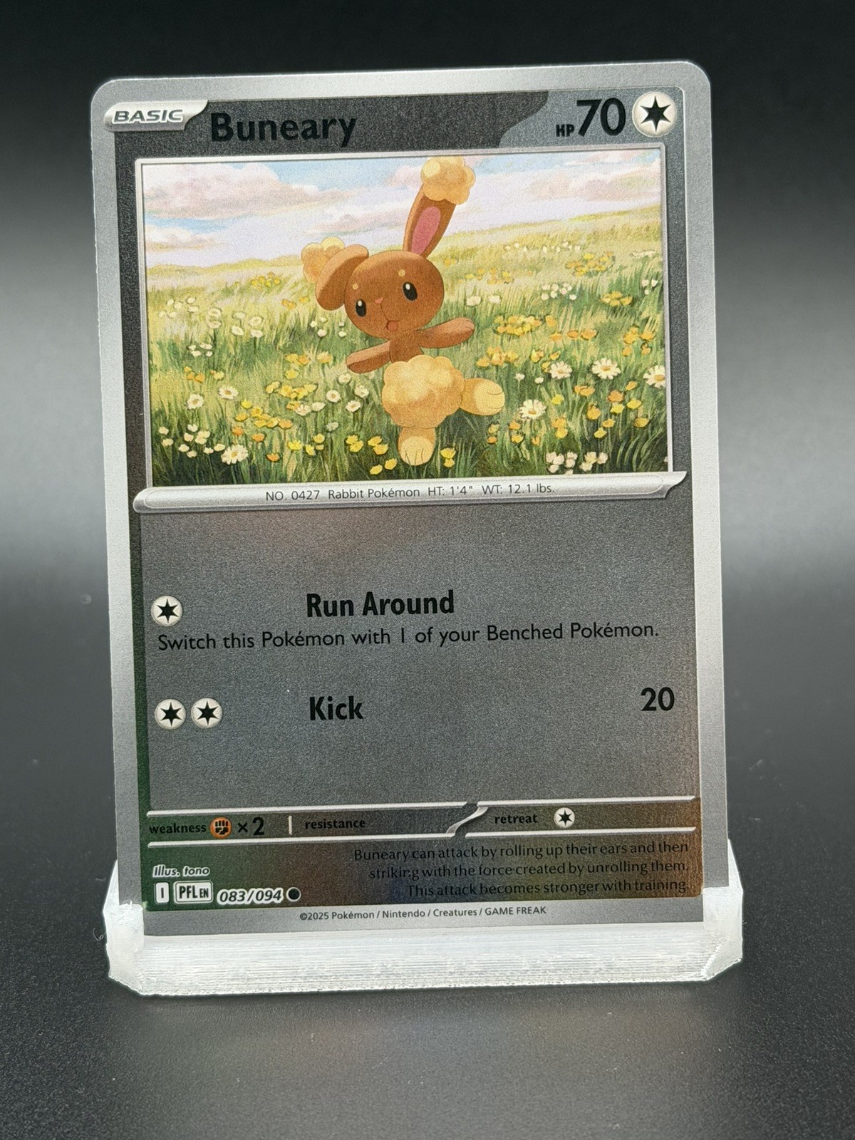 Pokemon TCG Buneary 83/94 Phantasmal Flames ME2 Reverse Holo NM