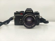 Vintage Konica Autoreflex TC 35mm SLR Film Camera Hexanon 50mm F1.7 Lens Black