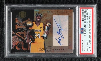 2010-11 Panini Gold Standard 24K Signatures 18/49 Kobe Bryant #15 Auto HOF 06bg