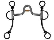 Showman Western Port Curb Bit w/ Copper Roller