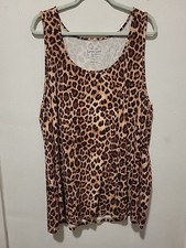 Torrid Plus Size 4 Leopard Foxy Scoop Neck 