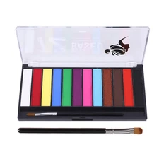 1Pc Halloween Parties Face Body Paint Palette with a Brush Makeup Painting Kit