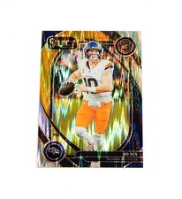 2024 Panini Select Prizm Black and Gold Shock Prizm Bo Nix RC #221 Rookie