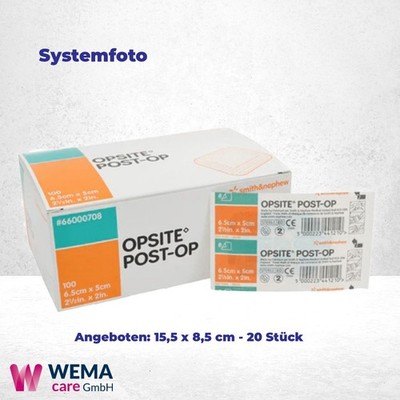 Opsite Post-OP steril Wundverband 15,5x8,5 cm, 20 Stk. PZN 01447447