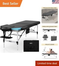 Luxury 84-Inch Memory Foam Massage Table - Portable  Adjustable for Therapists