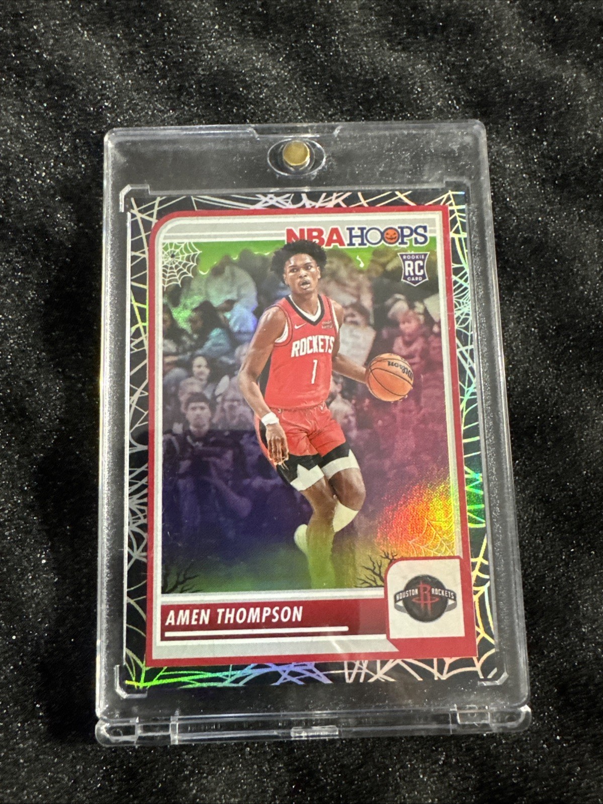 2023-24 NBA Hoops Haunted Hoops #86 Amen Thompson RC - Houston Rockets