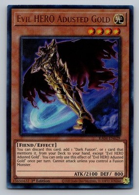 Evil HERO Adusted Gold (PUR) RA04-EN029 Quarter Century Stampede Yu-Gi-Oh