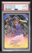 2022 Topps Fire Fire Auto Colton Welker #FA-CW PSA 10 GEM MT Auto 0yo9
