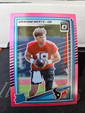 2025 Donruss #347 Graham Mertz Optic Rated Rookies Preview Pink