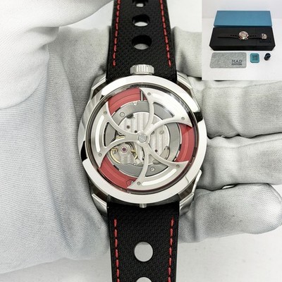 New M.a.d. Editions Mb&f M.A.D.1 Red Edition Red Dial Steel Box Paper