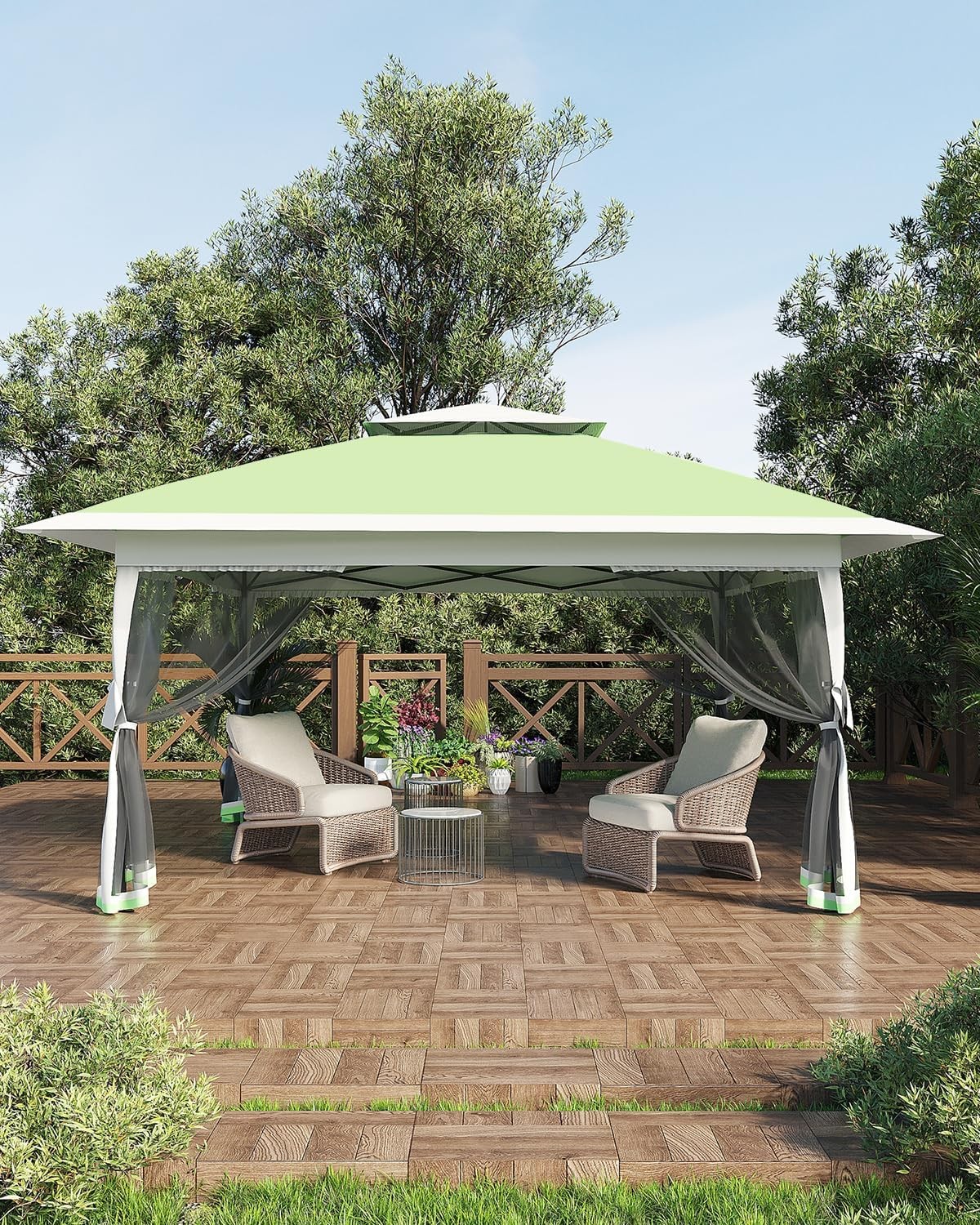 12x12 ft/13x13 ft Canopy Tent Heavy Duty Tent Canopy Storage Shed Frame Pavilion