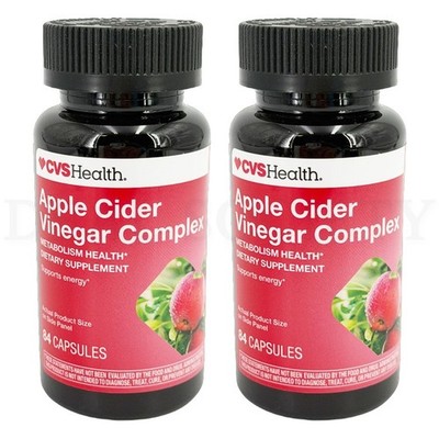 CVS Health Apple Cider Vinegar Complex 84 Capsules Each Lot of 2