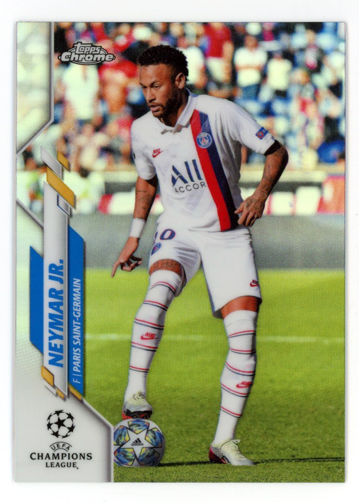 2019-20 Topps Chrome UCL - Neymar Jr. - Refractor - Paris Saint-Germain - #95