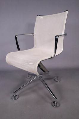 Office swivel chair conference chair ALIAS white chrome like Vitra Eames Chair U