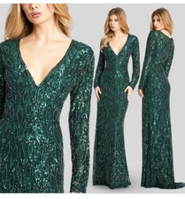 Mac Duggal Women's Green Sequined