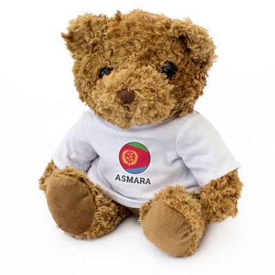 ASMARA (ERITREA Flagge Rundel) - Teddybär - Niedlich Weich - Lustiges Geschenk