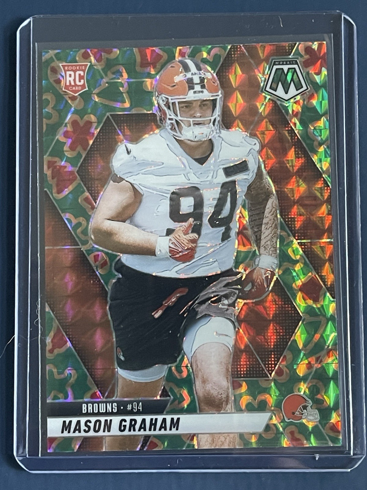2025 Panini Mosaic MASON GRAHAM Cookie Prizm SSP Browns Rookie RC #311 Case Hit