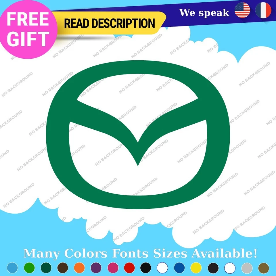 Fits Mazda Decals Stickers Vinyl Emblem JDM Drift Tuning Door Fuel Rim Japan Foto 3 de 4
