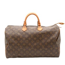 Authentic Louis Vuitton M41522 Speedy 40 Brown Monogram Satchel/Top Handle Bag