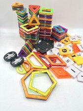 Magformers 183 Piece Lot Magnetic Tiles Vario...