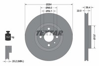 2 X Bremsscheibe Textar 92055203 FüR Fiat Multipla