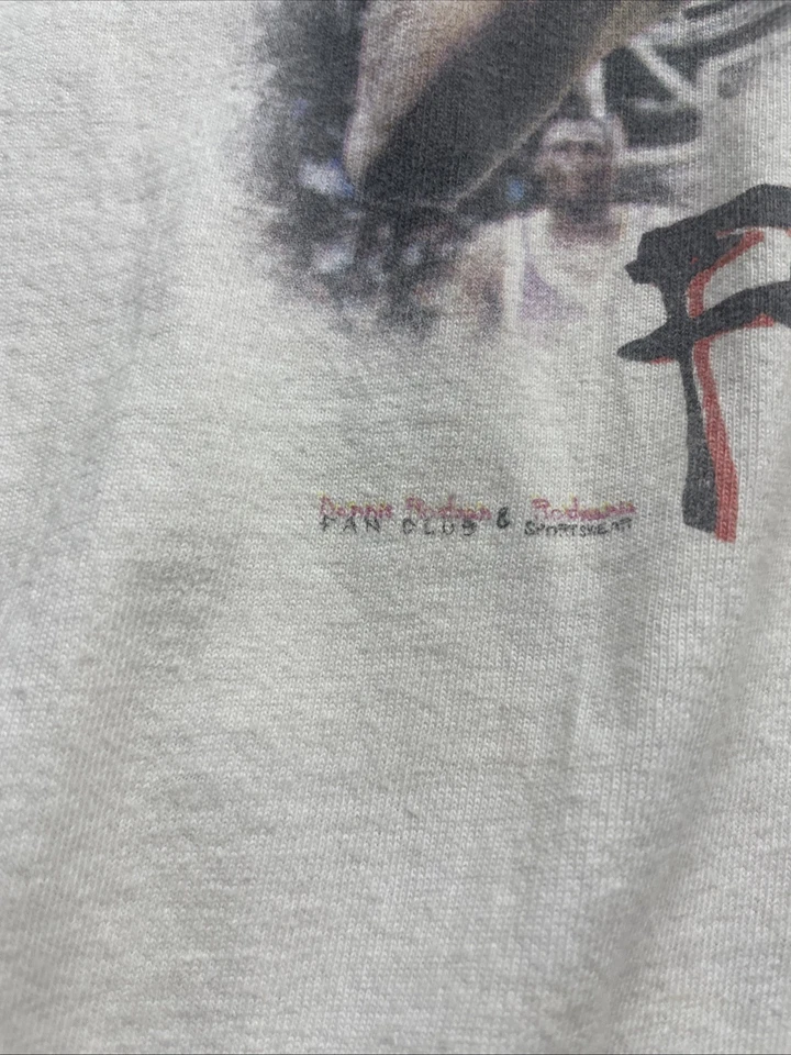 Rodmania Rodman Tee Shirt Vintage Dennis Rodman Fanclub Size Xl 1990s Bulls Nba - Image 4 of 4