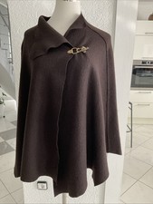 Concetti (Made In Italien) Hochwertiger Wollwalk Poncho 50% SchurwolleGr.38/M
