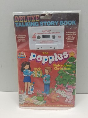 The Popples, Nutcracker Christmas, Deluxe Talking Story Book And Cassette, NIP