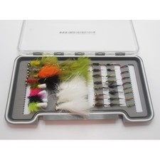 BARBLESS BOX OF THE MONTH - MARCH- 40 Flies, Mixed Sizes, TroutfliesUK