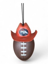 Denver Broncos Mini Cowboy Rodeo Hat Rearview Mirror Car Hanging Decoration