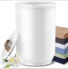 FLYHIT Large Heated Towel Warmer with Wood Handle, Auto Shut Off