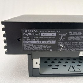 Sony PlayStation 2 PS2 Fat SCPH-39001 Console and SATA Adapter Tested & Working