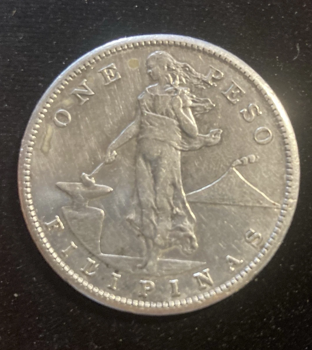 フィリピン1ペソ銀貨 1907年銘 サンフランシスコ造幣局造 B-0000623_01