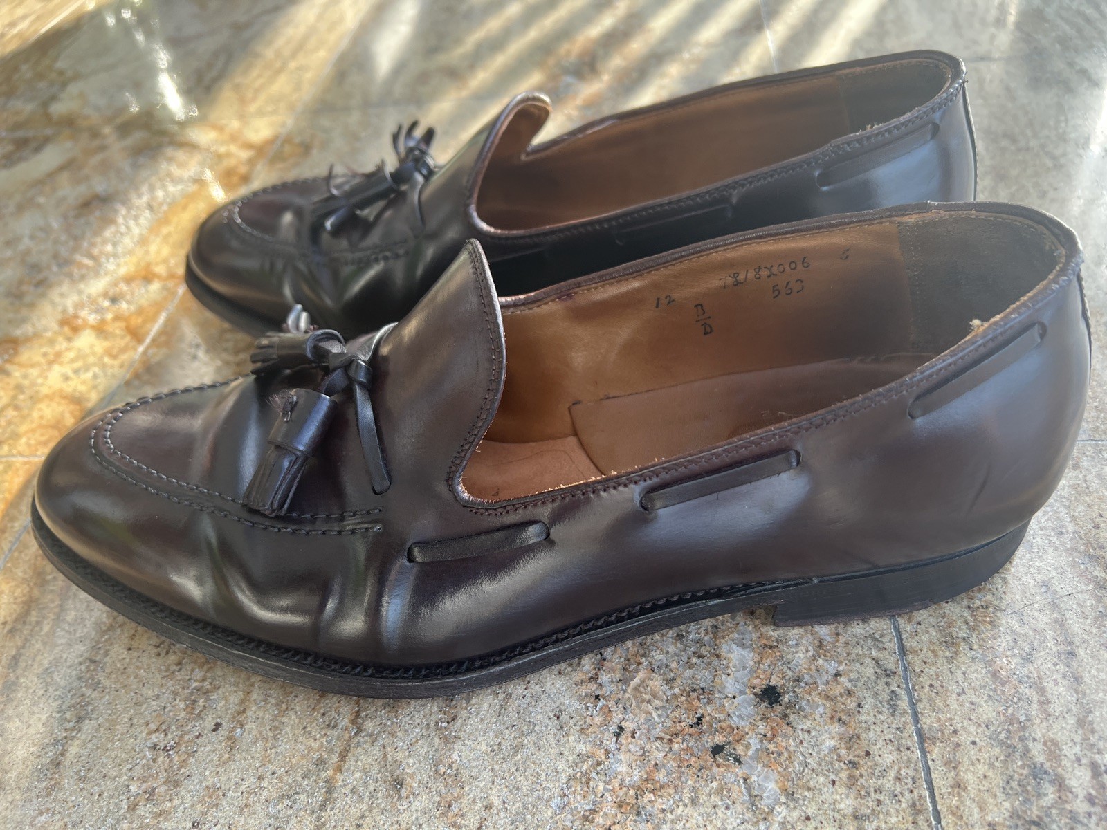 Alden 563 Color 8 Shell Cordovan Tassel Loafer