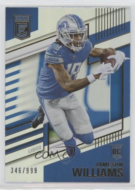 2022 Panini Donruss Elite Rookies 346/999 Jameson Williams #121 Rookie RC 0x1e