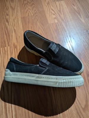 AllSaints Slip Suede Low Top Trainers US Sz 11 Mens